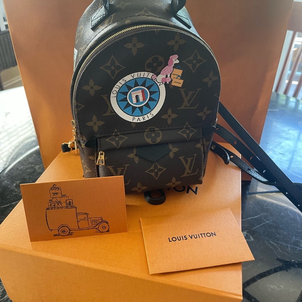 LV Monogram My World Tour Palm Springs Backpack mini. Brand new